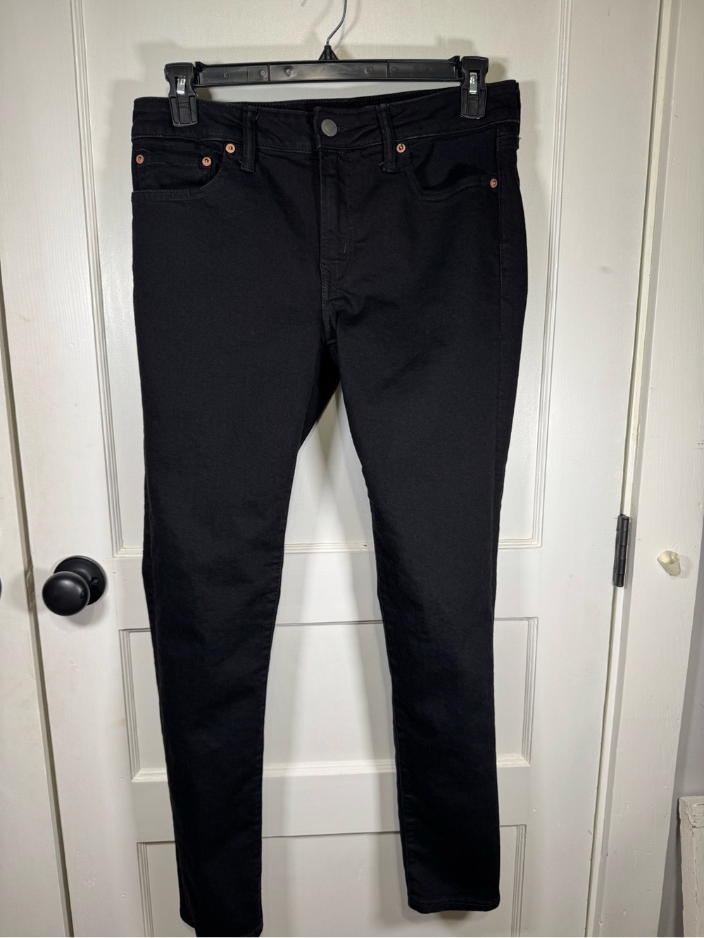 American Eagle Outfitters Men's Black Skinny Jeans 32x32